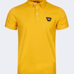 Men's polo collar t-shirt – Yellow-0