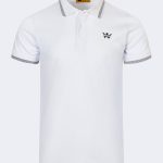 Men's polo collar t-shirt – White-0