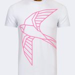 Swallow pattern printed t-shirt – White-0