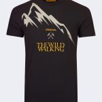 Mountain pattern printed t-shirt – Black-0