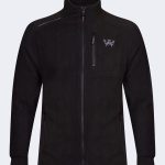 Stylish Fleece with Embroidered Logo and Sleeve Pocket – Black-0