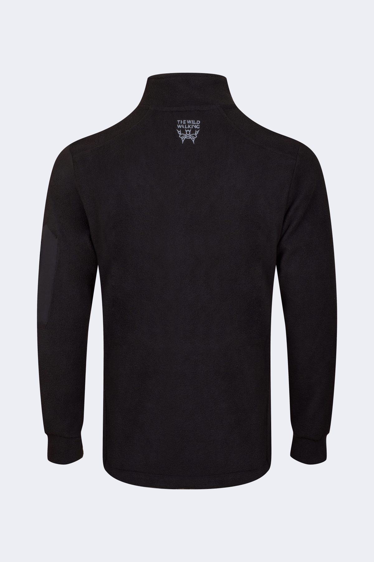 Stylish Fleece with Embroidered Logo and Sleeve Pocket – Black-3504