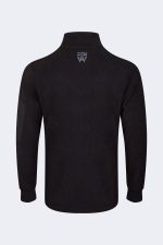 Stylish Fleece with Embroidered Logo and Sleeve Pocket – Black-3504