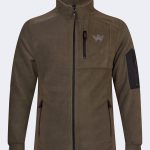 Stylish Fleece with Embroidered Logo and Sleeve Pocket – Khaki-0