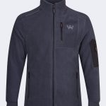 Stylish Fleece with Embroidered Logo and Sleeve Pocket – Anthracite-0