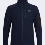 Stylish Fleece with Embroidered Logo and Sleeve Pocket – Navy blue-0