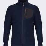 Stylish Fleece with Embroidered Logo – Navy blue-0
