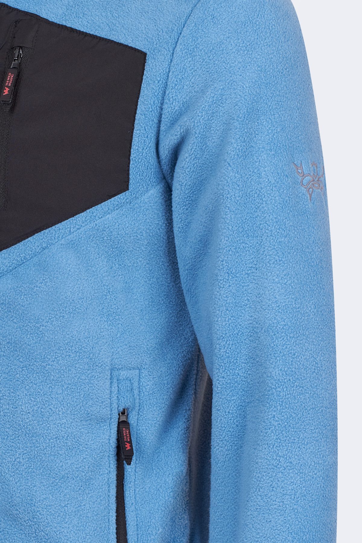 Stylish Fleece with Embroidered Logo – Turquoise-4468