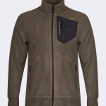 Stylish Fleece with Embroidered Logo – Khaki-0