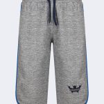 Classic, embroidery logo printed Men's Capri – Grey-Blue-0