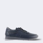 Thewildwalking leather sneakers – Navy blue-0