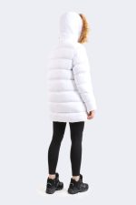 Fur hooded coat-4853