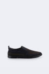 Checked casual leather shoes