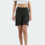 Minimalist logo printed women's shorts