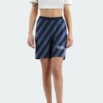 Women's shorts with stripes