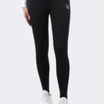 Logo printed slim leg polyester women's leggings