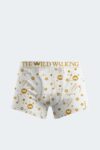 Men's Boxer Briefs with Gold Monogram Pattern