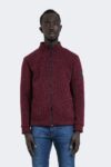 Men's zippered wool sweater