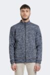 Men's zippered wool sweater