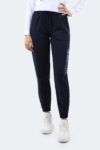 Cotton blend jogging bottoms with logo print