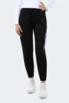 Cotton blend jogging bottoms with logo print