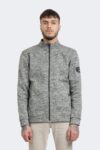 Men's zippered wool sweater