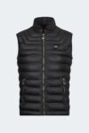Textured leather men's vest