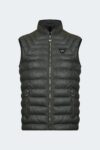 Textured leather men's vest