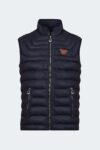Textured leather men's vest