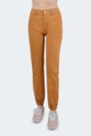 Elastic-Cuff Woman's denim jeans