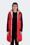 2-in-1 Oversized Quilted Long Vest
